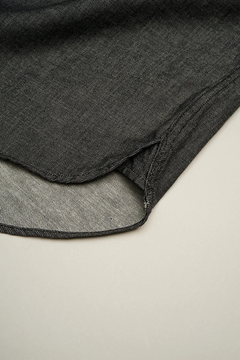 ◯ Nigel Cabourn - BASEBALL SHIRT S/S TYPE2 - CHARCOAL  GRAY