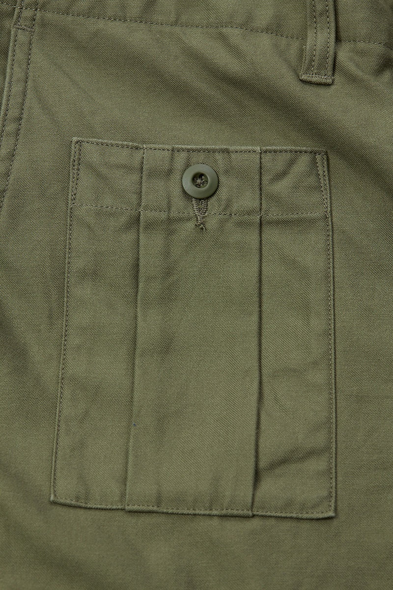 ◯ Nigel Cabourn - ARMY CARGO SHORT - DARK GREEN