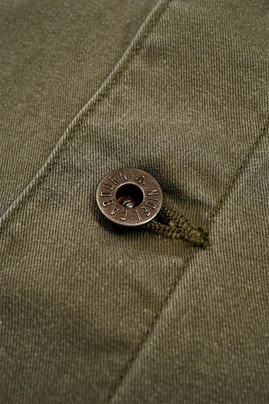 ◯ Nigel Cabourn - GUNNER JACKET PIGMENT FADE - GREEN