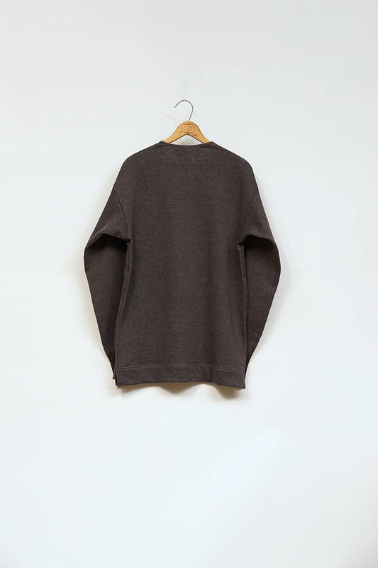 ◯ Nigel Cabourn - BLACKSMITH HENLEY NECK SHIRT - CHARCOAL  GRAY