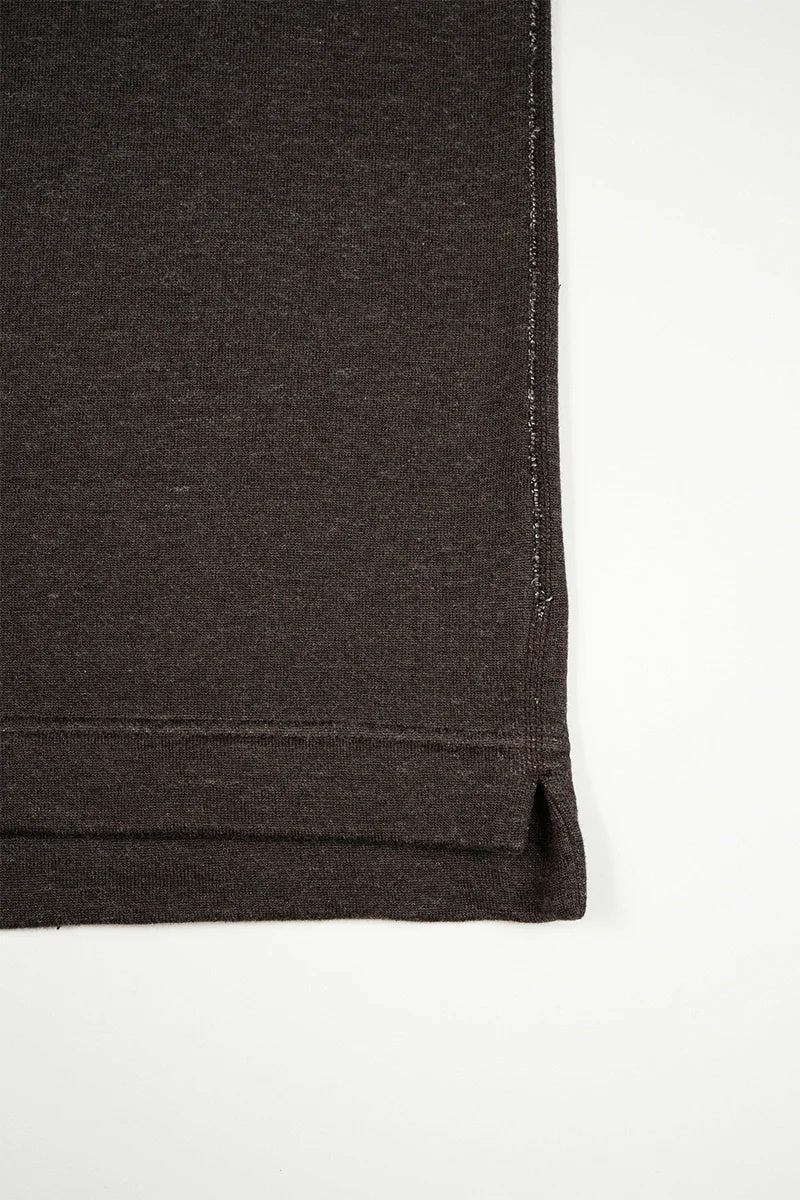◯ Nigel Cabourn - BLACKSMITH HENLEY NECK SHIRT - CHARCOAL  GRAY