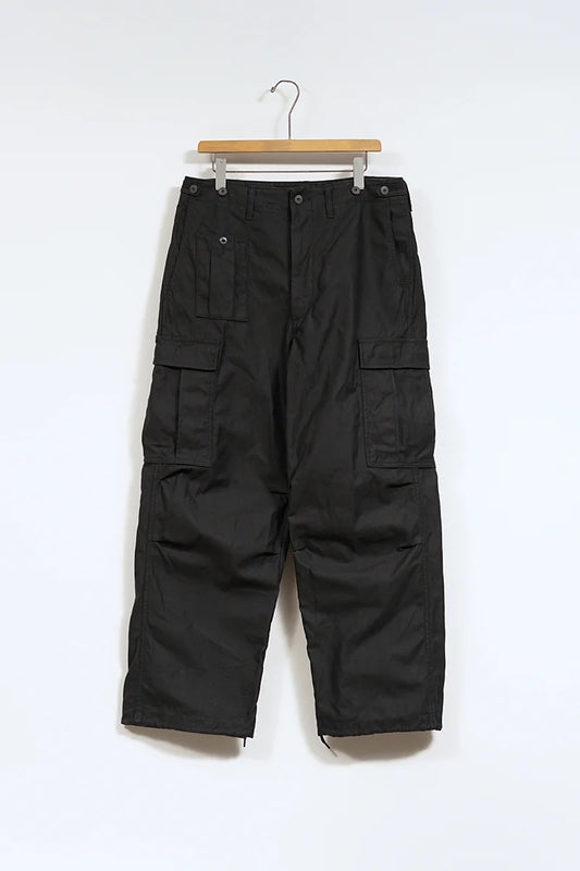 ◯ Nigel Cabourn - ARMY CARGO PANT BLACK - BLACK