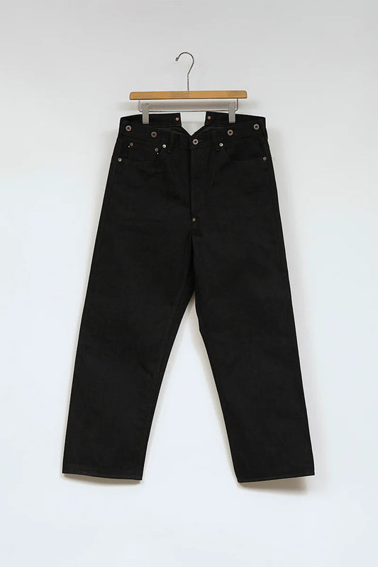 ◯ Nigel Cabourn - RAILMAN DENIM PANT BLACK - BLACK