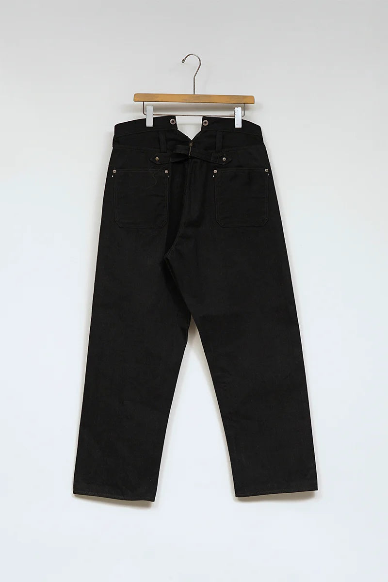 ◯ Nigel Cabourn - RAILMAN DENIM PANT BLACK - BLACK