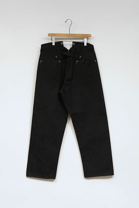 ◯ Nigel Cabourn - RAILMAN DENIM PANT BLACK - BLACK