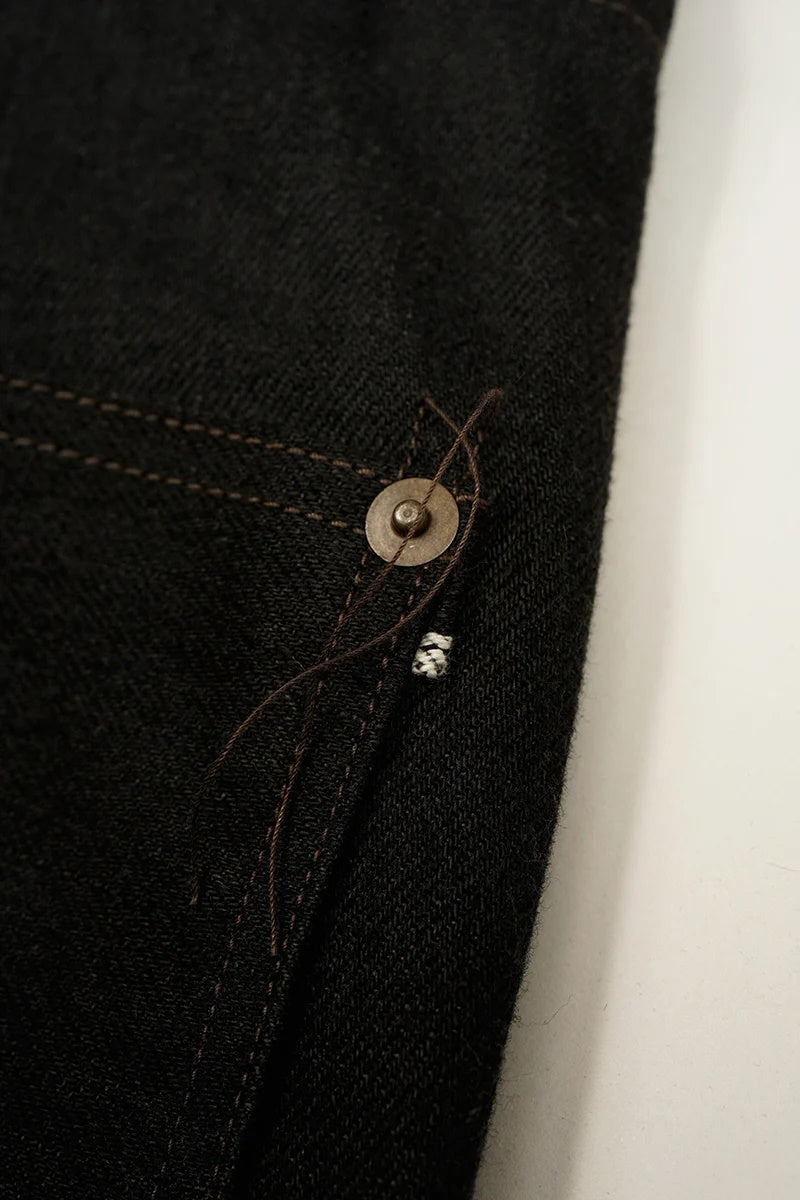 ◯ Nigel Cabourn - RAILMAN DENIM PANT BLACK - BLACK