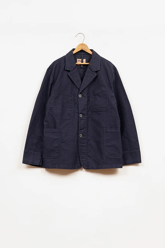 ◯ Nigel Cabourn - JK03-M WORK SUIT JK MOLESKIN - DARK NAVY