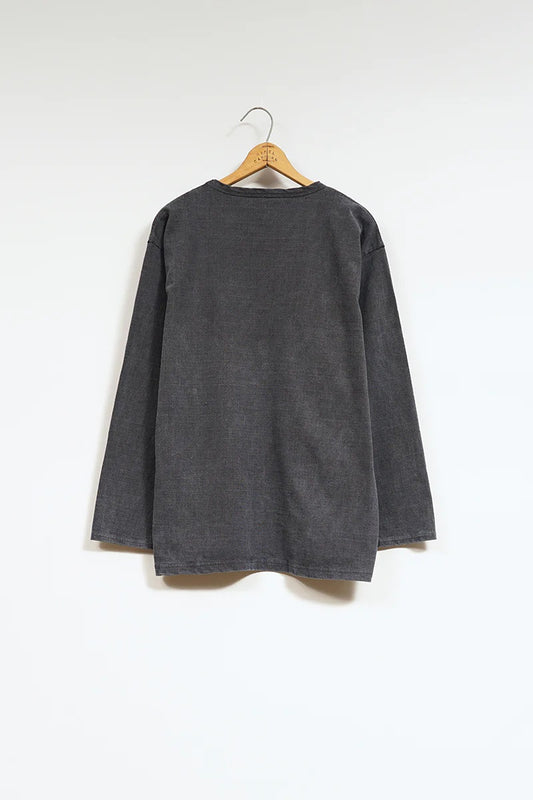 ◯ Nigel Cabourn - 7.8oz 40s USMC L/S PIGMENT - DARK NAVY