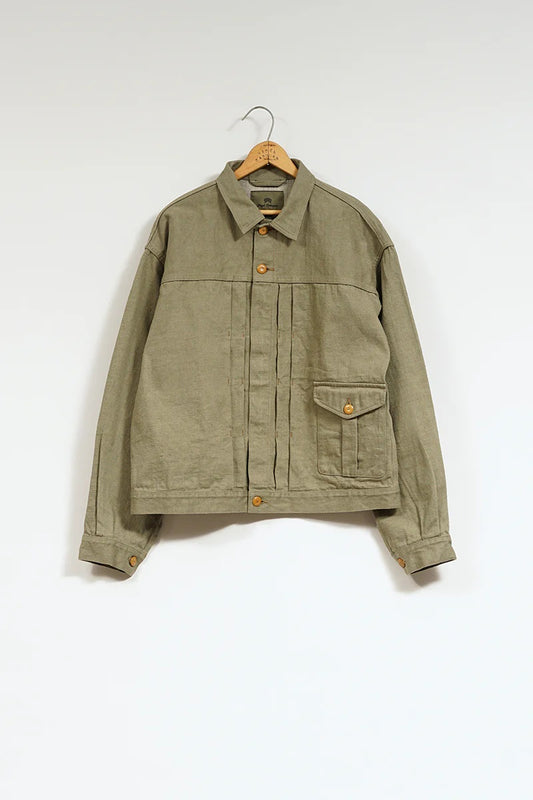 ◯ Nigel Cabourn - 40s DENIM JACKET 12.5oz - GREEN