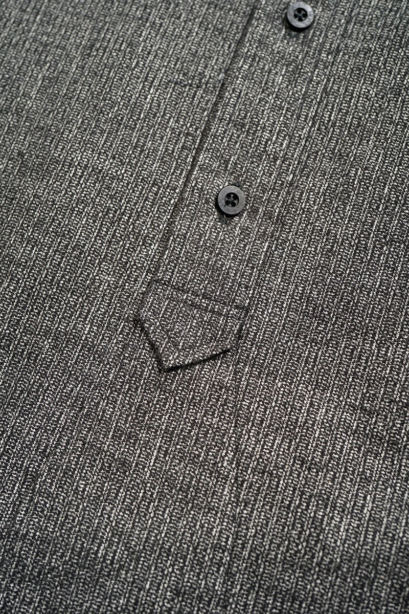 ◯ Nigel Cabourn - COAL MINER SHIRT - CHARCOAL GRAY