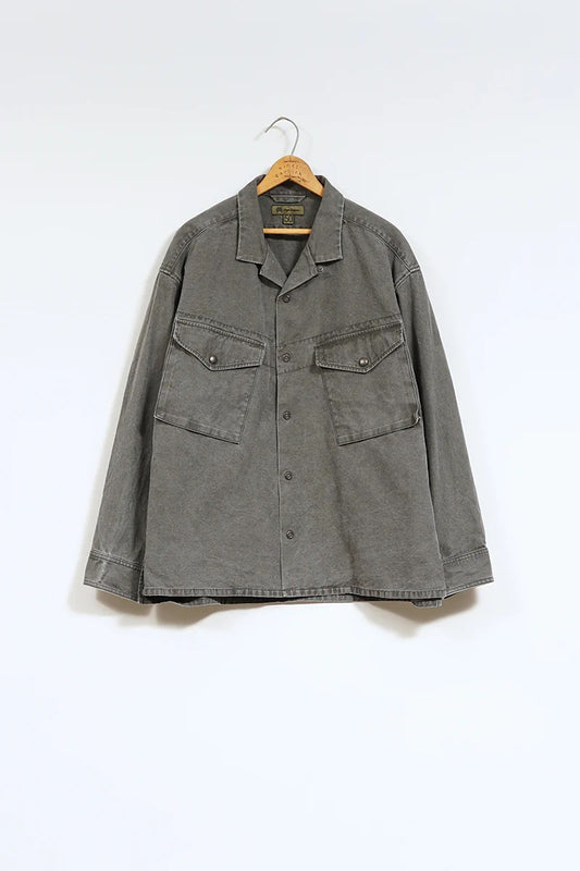 ◯ Nigel Cabourn - PARATROOPER SHIRT PIGMENT - CHARCOAL GRAY