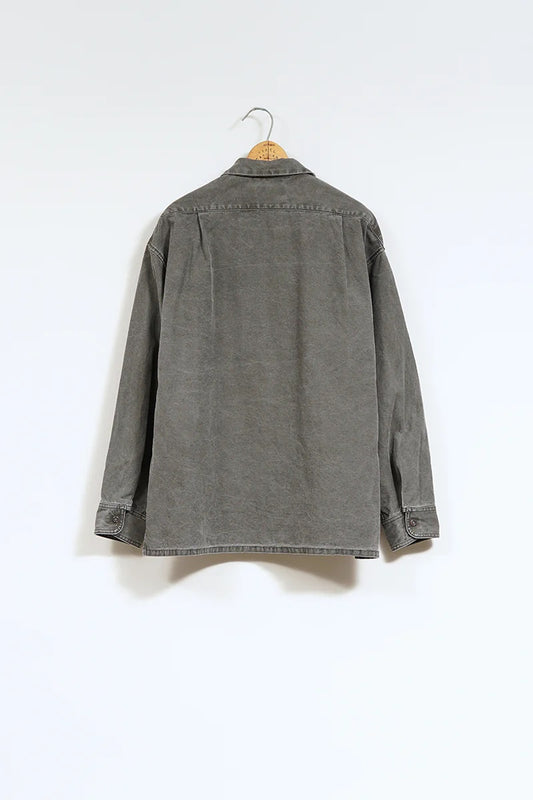 ◯ Nigel Cabourn - PARATROOPER SHIRT PIGMENT - CHARCOAL GRAY