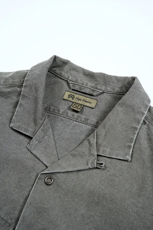 ◯ Nigel Cabourn - PARATROOPER SHIRT PIGMENT - CHARCOAL GRAY