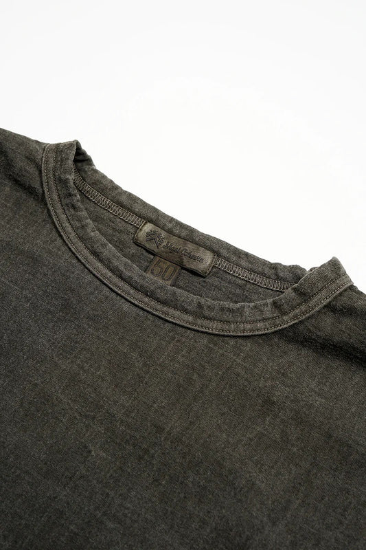 ◯ Nigel Cabourn - BASEBALL T-SHIRT PIGMENT - CHARCOAL GRAY