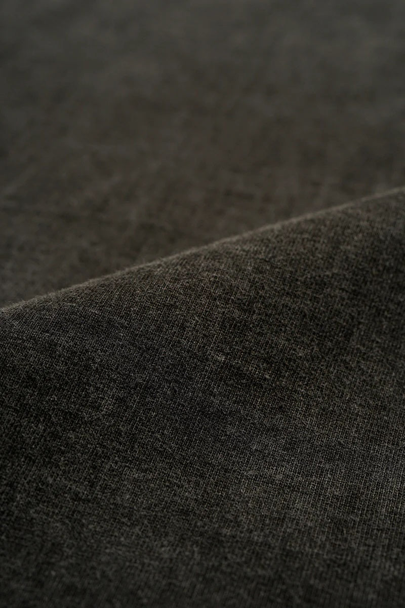◯ Nigel Cabourn - BASEBALL T-SHIRT PIGMENT - CHARCOAL GRAY