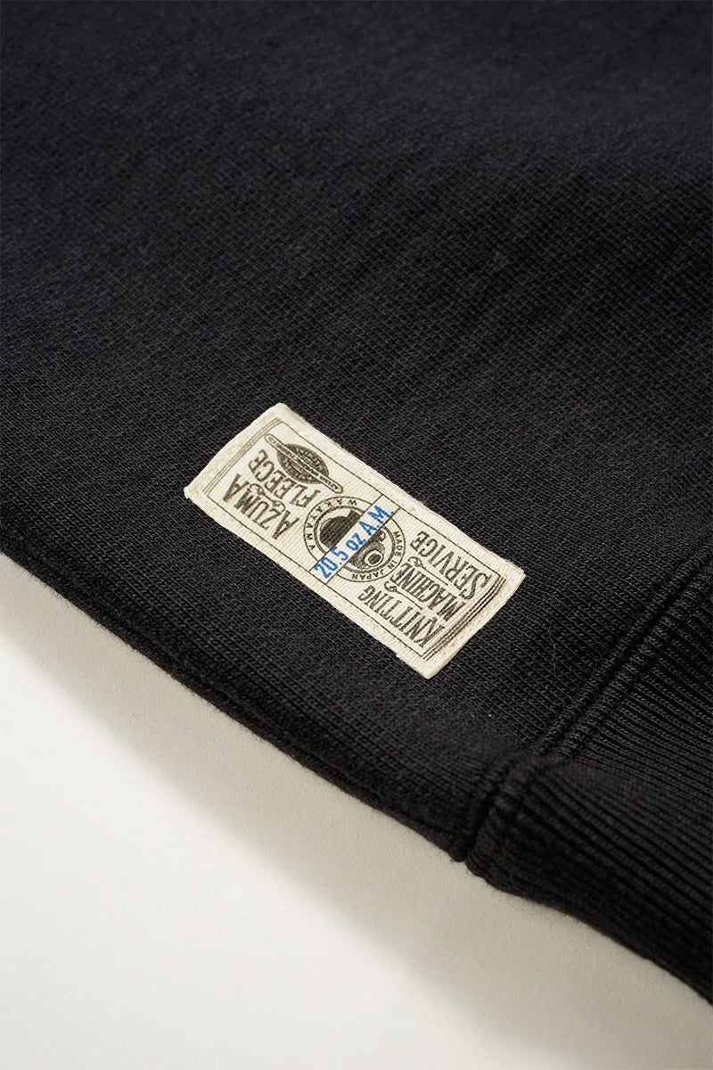 ◯ Nigel Cabourn - 50s CREW NECK BLACK(20.5oz) - BLACK