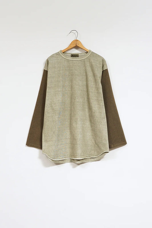 ◯ Nigel Cabourn - BASEBALL TSHIRT PIGMENT - GREEN