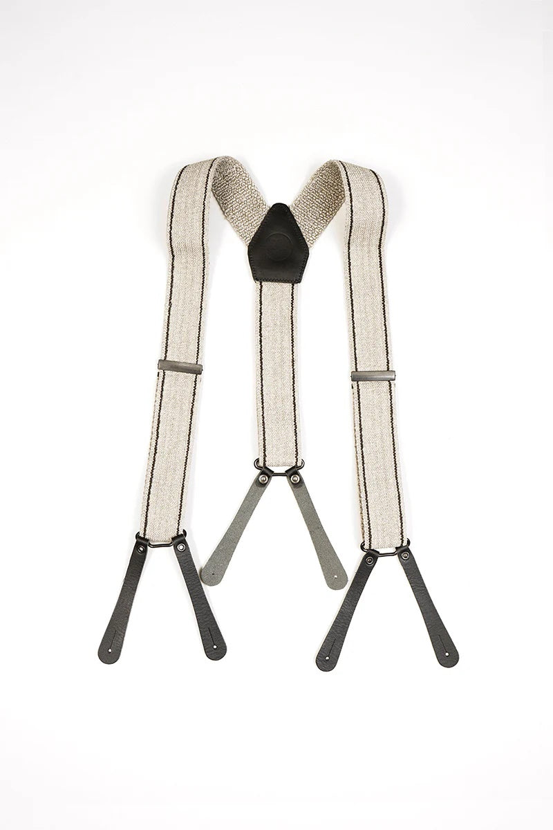 ◯ Nigel Cabourn - MASTERvMASON SUSPENDER - IVORY