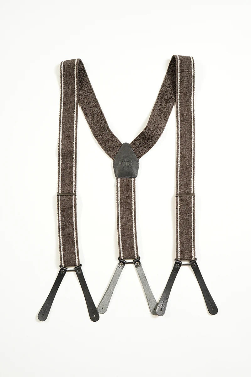 ◯ Nigel Cabourn - MASTERvMASON SUSPENDER - CHARCOAL GRAY