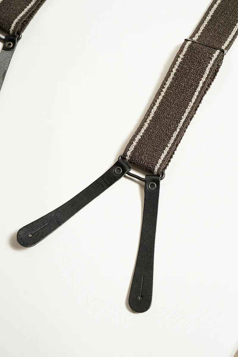 ◯ Nigel Cabourn - MASTERvMASON SUSPENDER - CHARCOAL GRAY