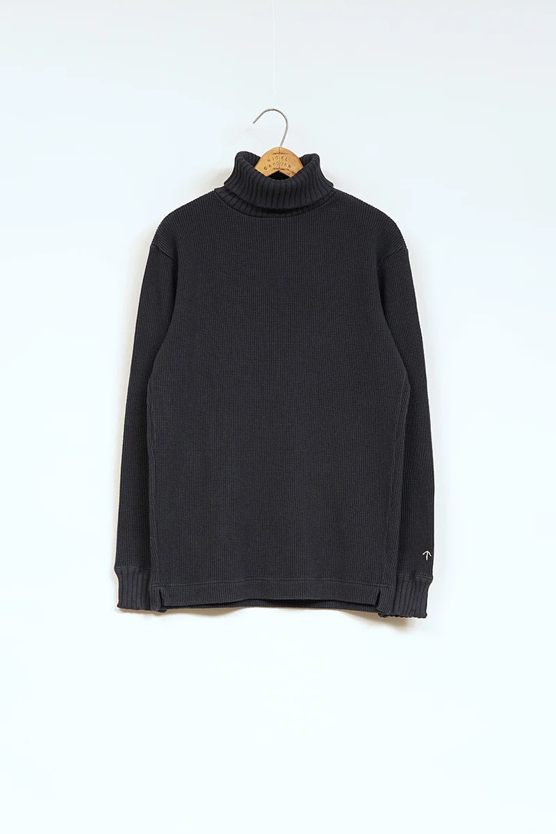 ◯ Nigel Cabourn - TURTLE NECK WAFFLE - DARK NAVY