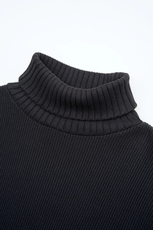◯ Nigel Cabourn - TURTLE NECK WAFFLE - DARK NAVY