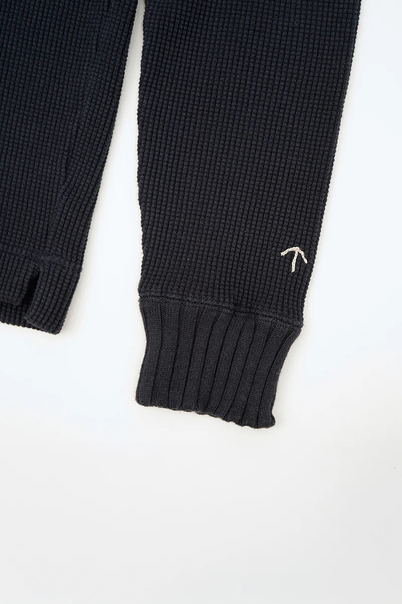 ◯ Nigel Cabourn - TURTLE NECK WAFFLE - DARK NAVY