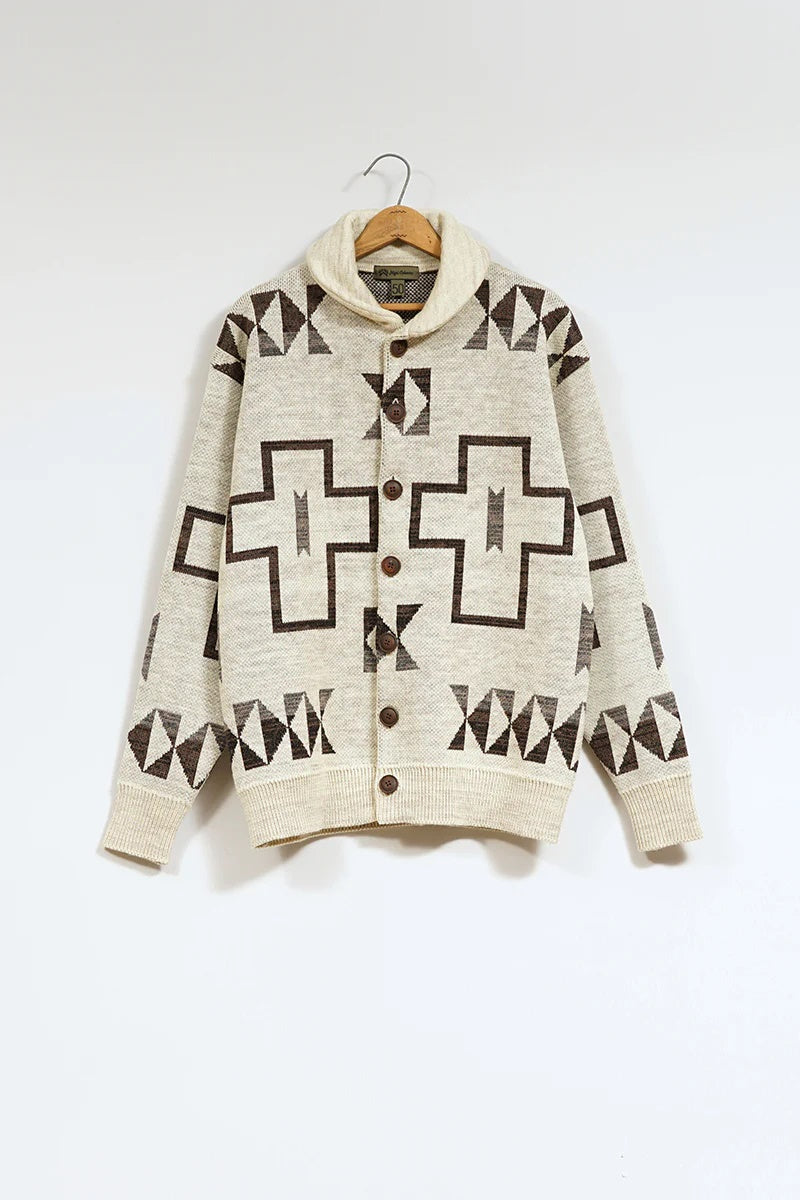 ◯ Nigel Cabourn - TRIBAL CARDIGAN - IVORY