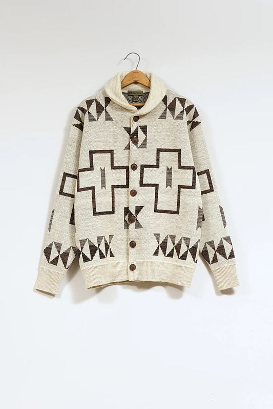 ◯ Nigel Cabourn - TRIBAL CARDIGAN - IVORY