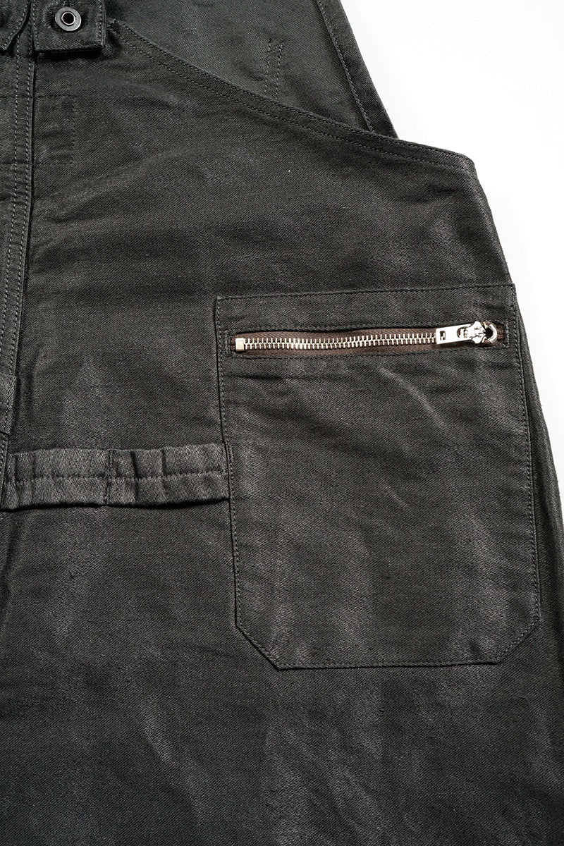 ◯ Nigel Cabourn - COAL MINER DUNGAREES - CHARCOAL GRAY