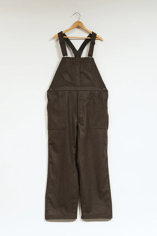 ◯ Nigel Cabourn - COAL MINER DUNGAREES B.CLOTH - BLUE GRAY