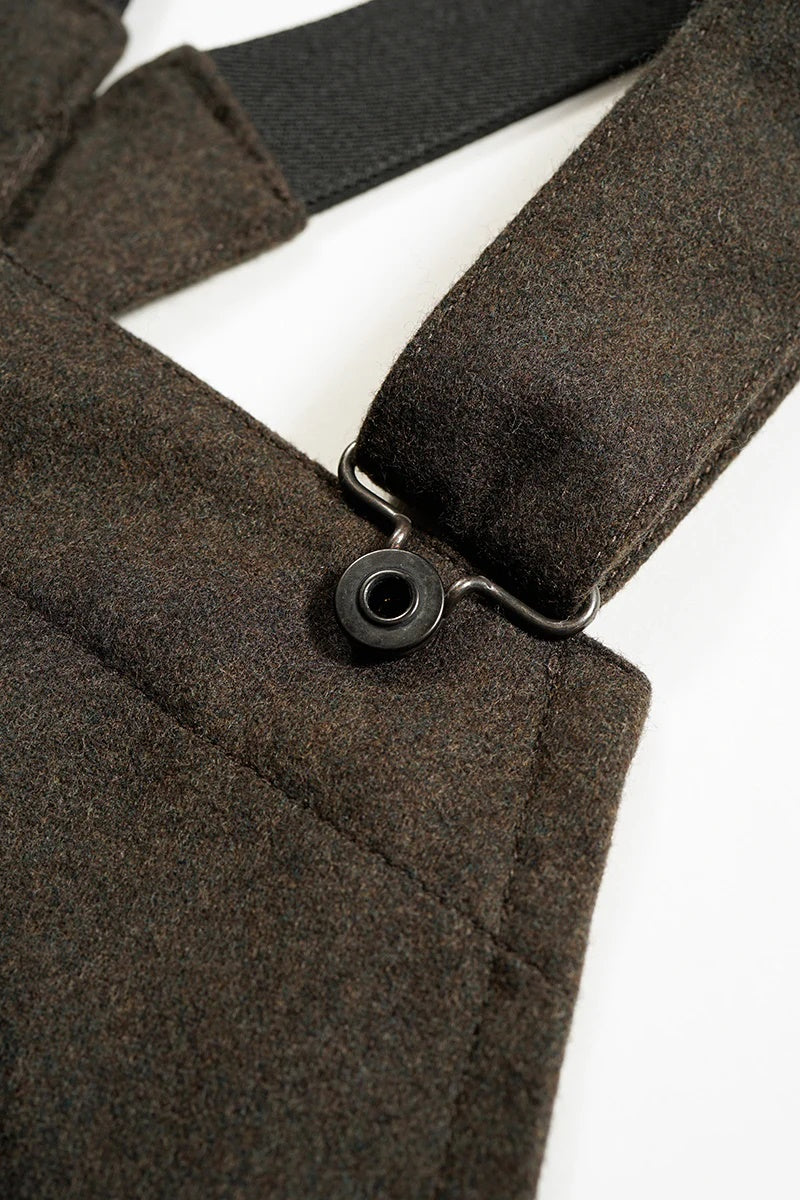 ◯ Nigel Cabourn - COAL MINER DUNGAREES B.CLOTH - BLUE GRAY