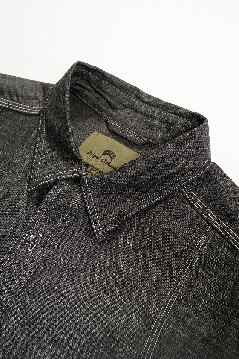 ◯ Nigel Cabourn - NEW MEDICAL SHIRT BK - BLACK