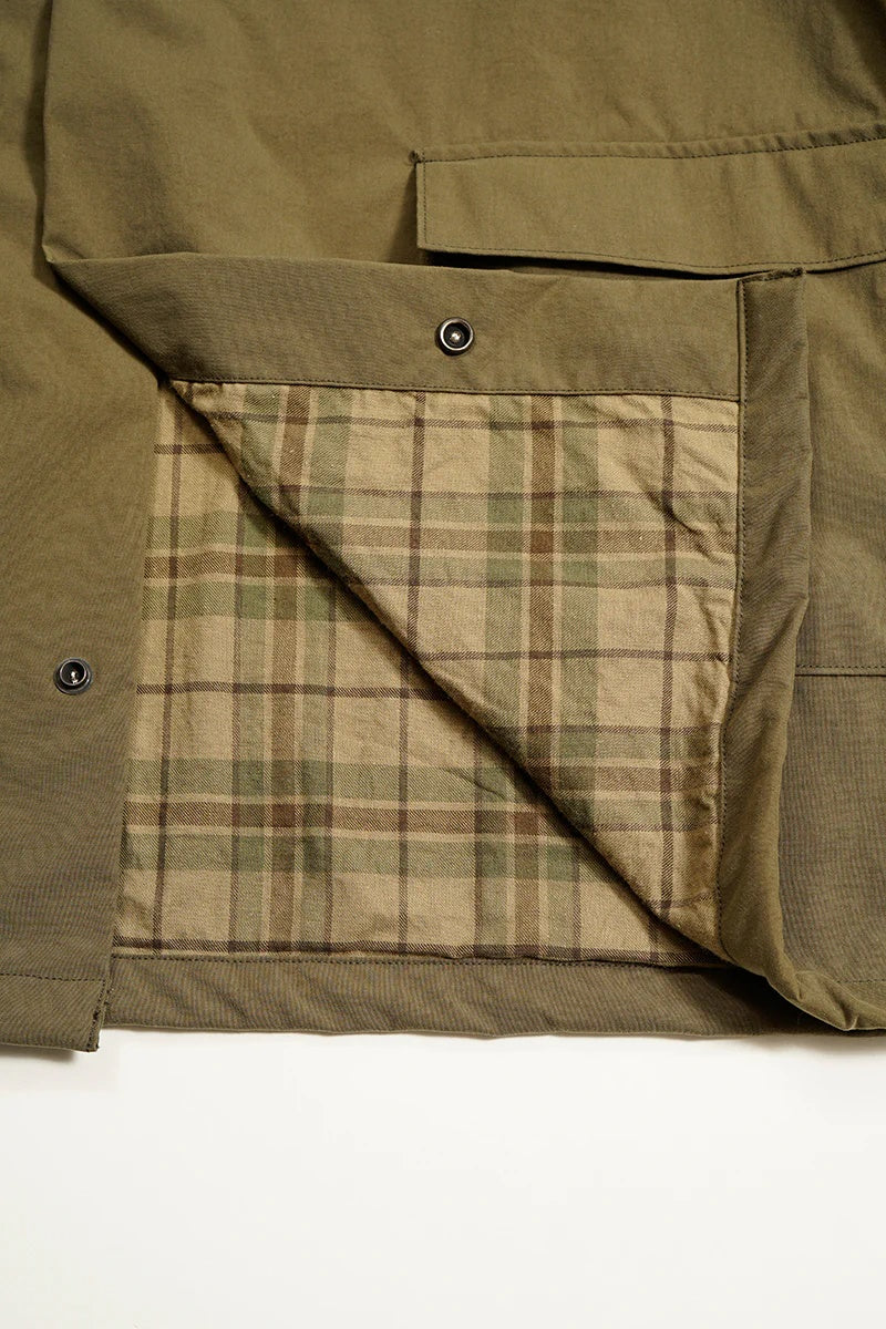 ◯ Nigel Cabourn - GUNNER JACKET TASLAN NYLON - DARK BROWN