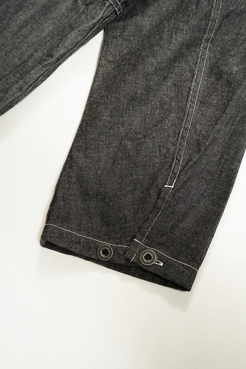 ◯ Nigel Cabourn - UTILITY SH TYPE2 10oz DENIM BK - BLACK