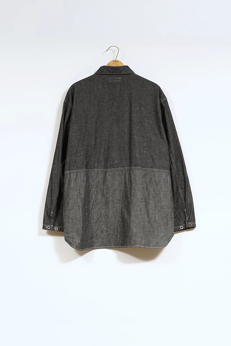 ◯ Nigel Cabourn - UTILITY SH TYPE2 10oz DENIM BK - BLACK