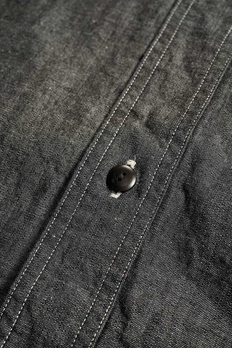 ◯ Nigel Cabourn - UTILITY SH TYPE2 10oz DENIM BK - BLACK