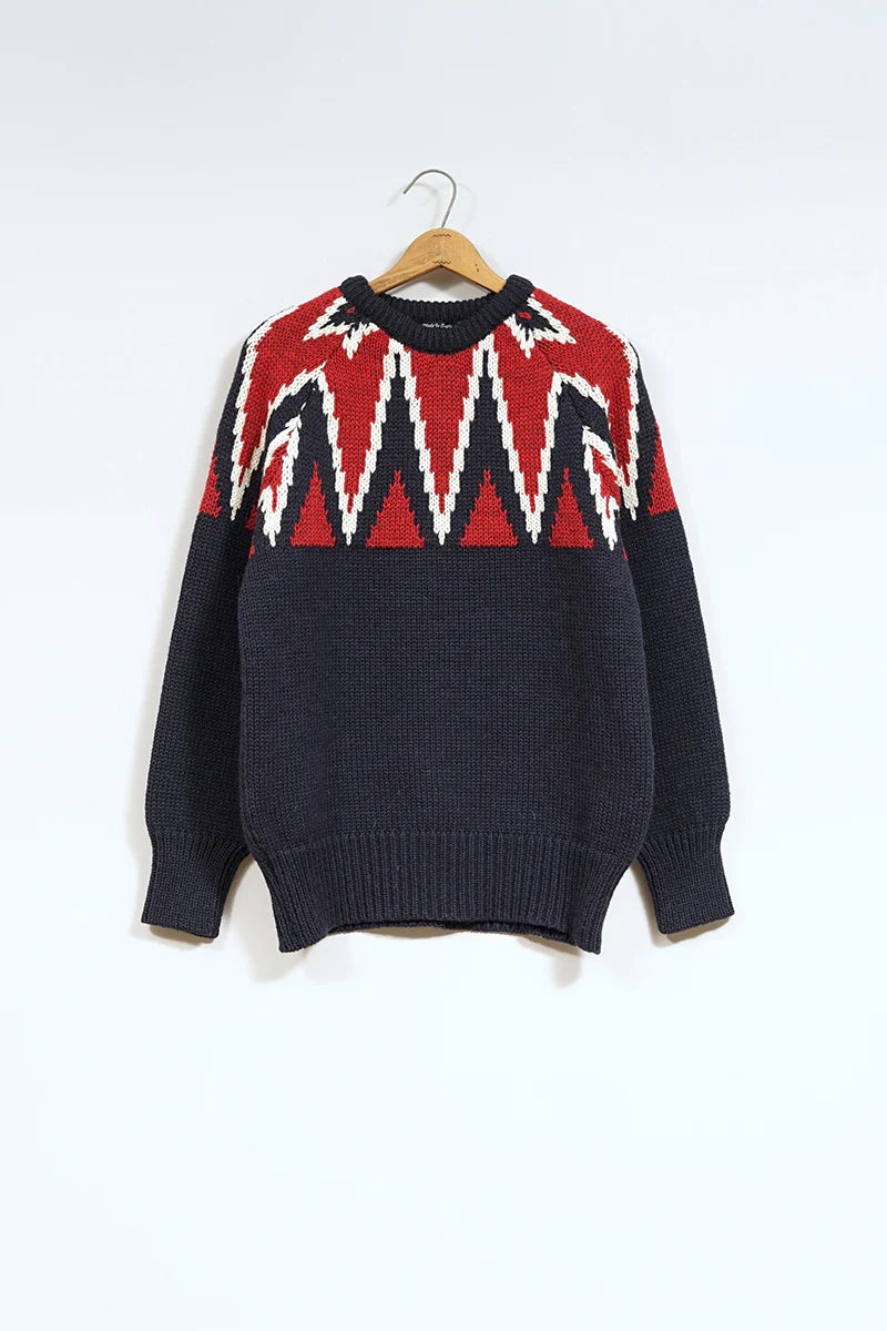 ◯ Nigel Cabourn - KEY CREW KNIT - NAVY