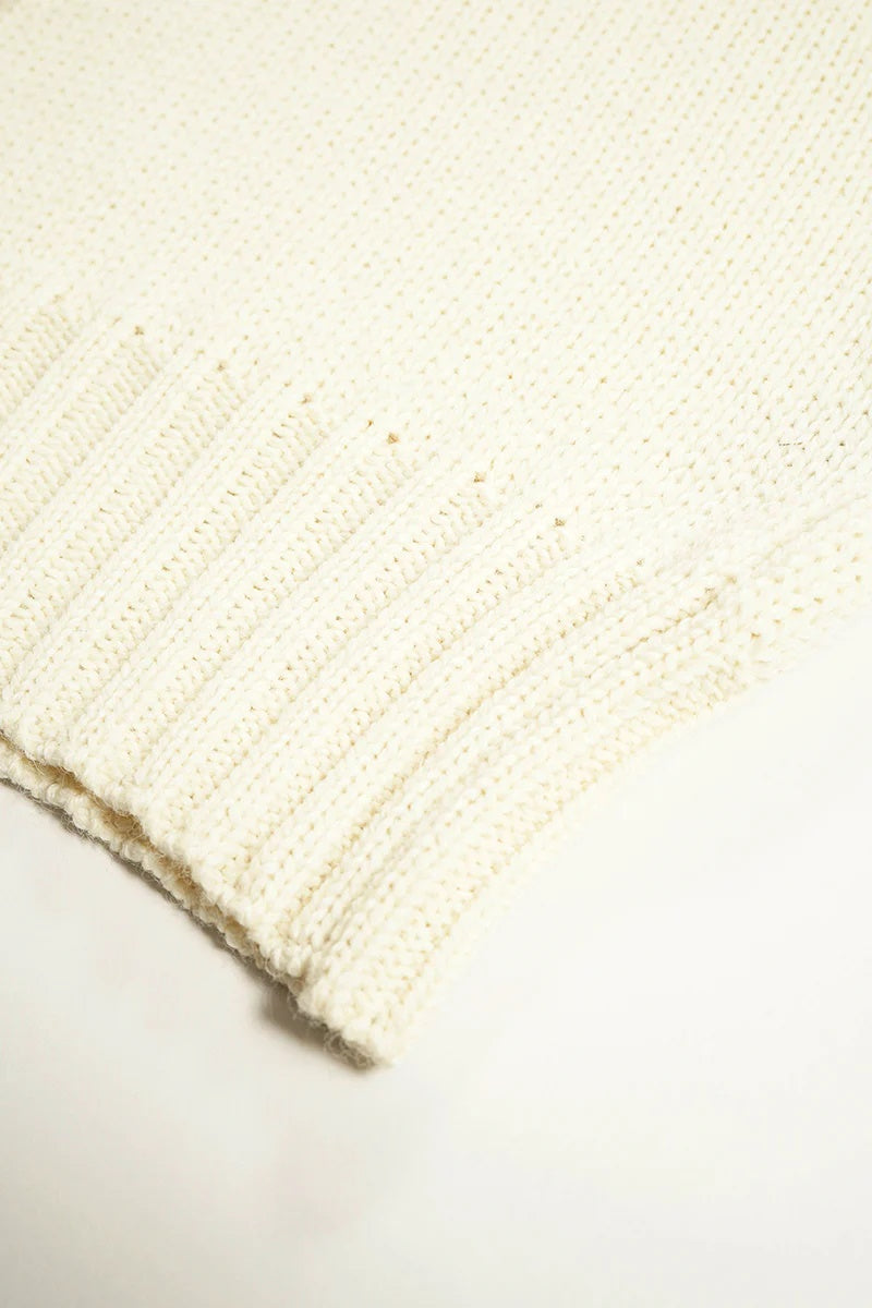 ◯ Nigel Cabourn - HIGH NECK KNIT - IVORY