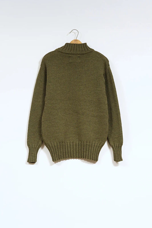 ◯ Nigel Cabourn - HIGH NECK KNIT - GREEN