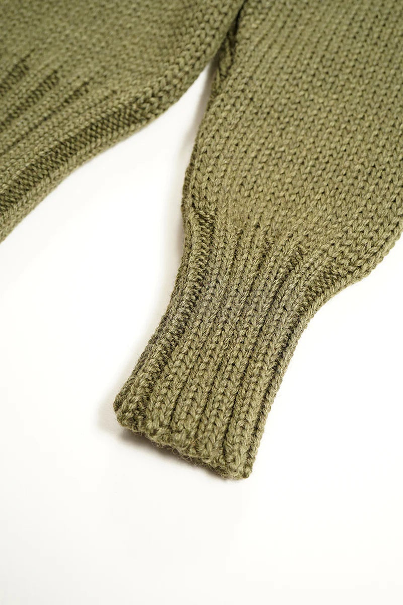 ◯ Nigel Cabourn - HIGH NECK KNIT - GREEN