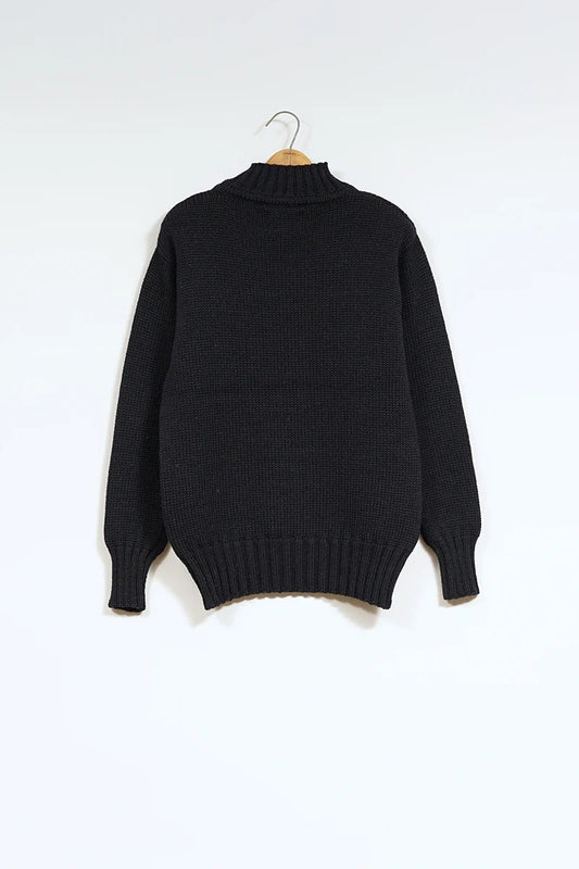 ◯ Nigel Cabourn - HIGH NECK KNIT - DARK NAVY