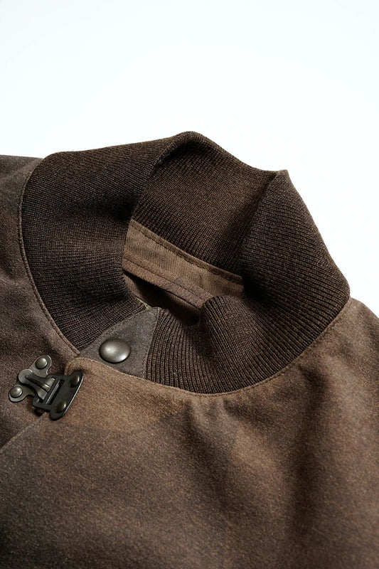 ◯ Nigel Cabourn - A1 JK CAMO ULTRA SUEDE - DARK BROWN