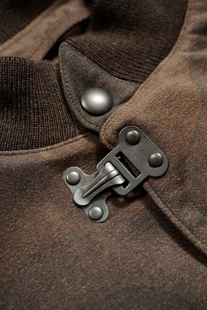 ◯ Nigel Cabourn - A1 JK CAMO ULTRA SUEDE - DARK BROWN