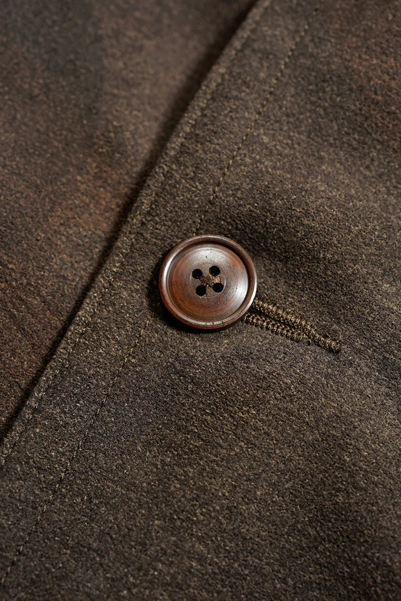 ◯ Nigel Cabourn - A1 JK CAMO ULTRA SUEDE - DARK BROWN