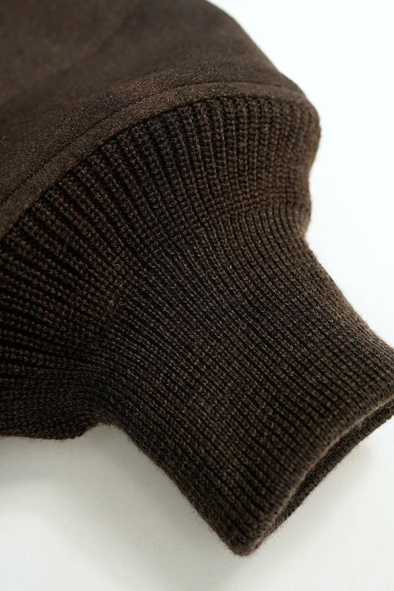 ◯ Nigel Cabourn - A1 JK CAMO ULTRA SUEDE - DARK BROWN