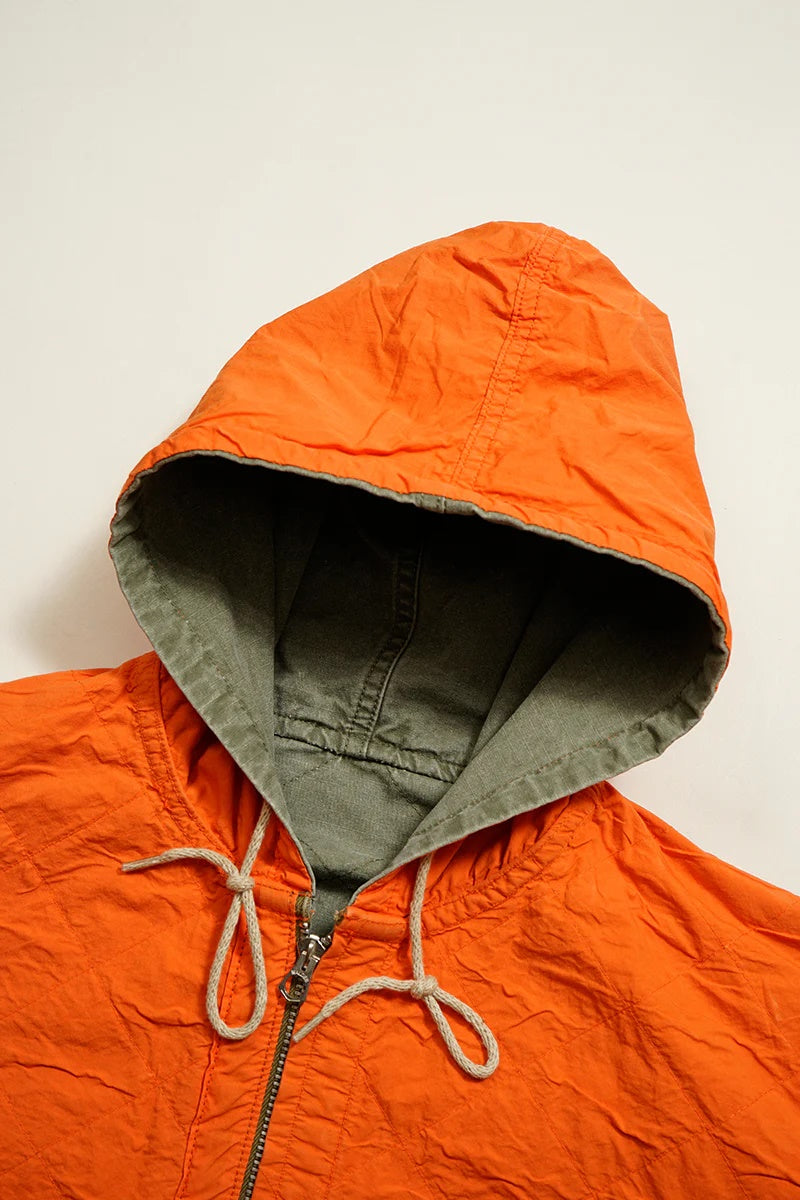 ◯ Nigel Cabourn - QUILTING DECK COAT RIPSTOP REV - GREEN