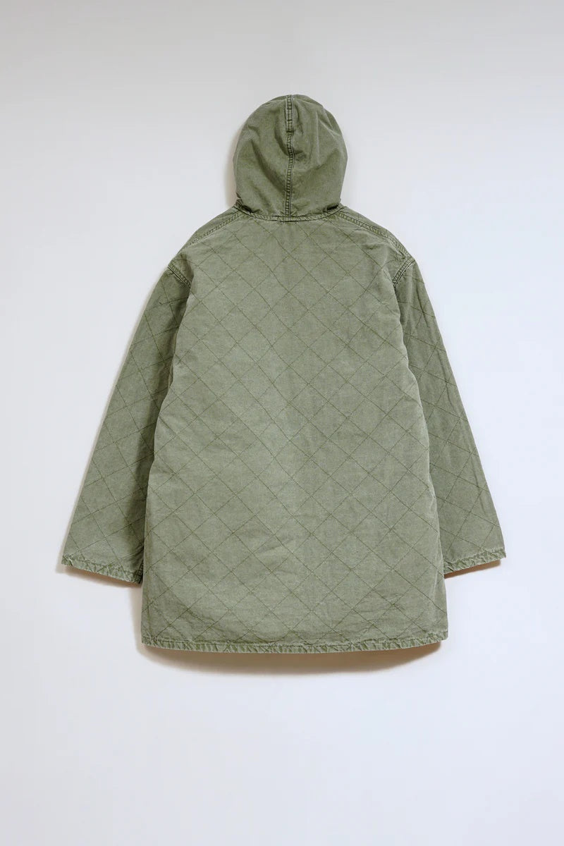 ◯ Nigel Cabourn - QUILTING DECK COAT RIPSTOP REV - GREEN