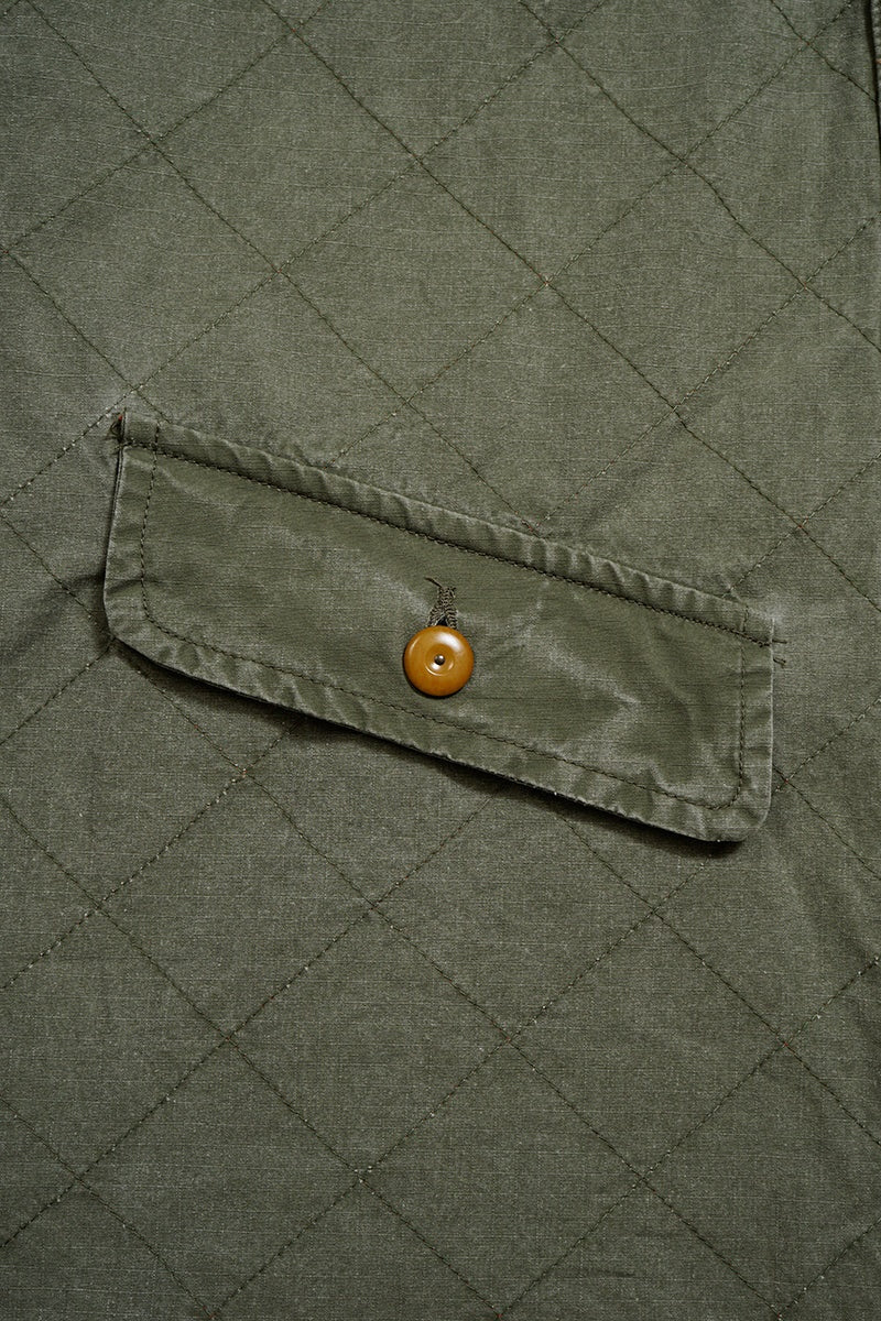 ◯ Nigel Cabourn - QUILTING DECK COAT RIPSTOP REV - GREEN