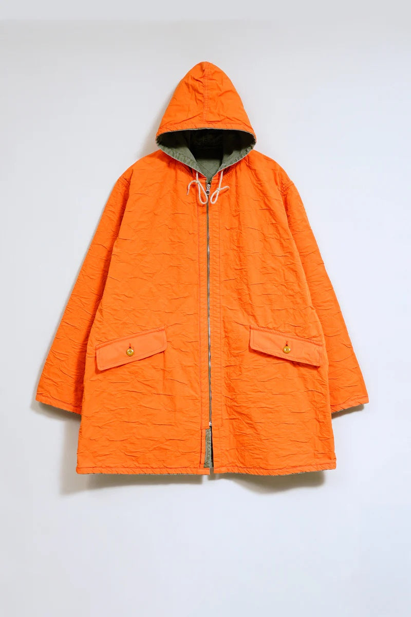 ◯ Nigel Cabourn - QUILTING DECK COAT RIPSTOP REV - GREEN
